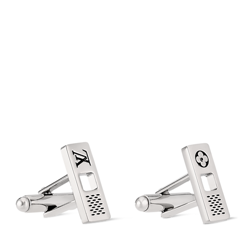 Damier Staples Cut Out Cufflinks . in Men's Fashion Jewelry All Fashion Jewelry collections by Louis Vuitton (Product zoom)