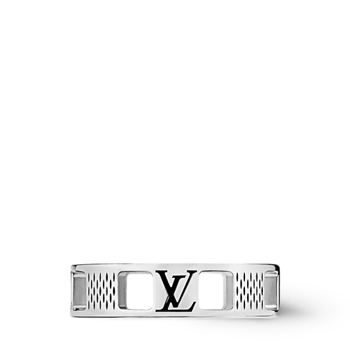 Damier Staples Cut Out Ring . in Men's Fashion Jewelry Rings collections by Louis Vuitton (Product zoom)