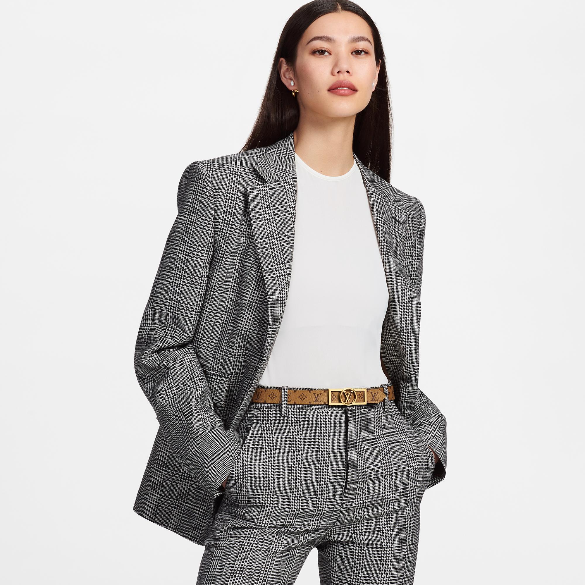 Dauphine 25mm Reversible Belt Other Monogram Canvas in Wanita