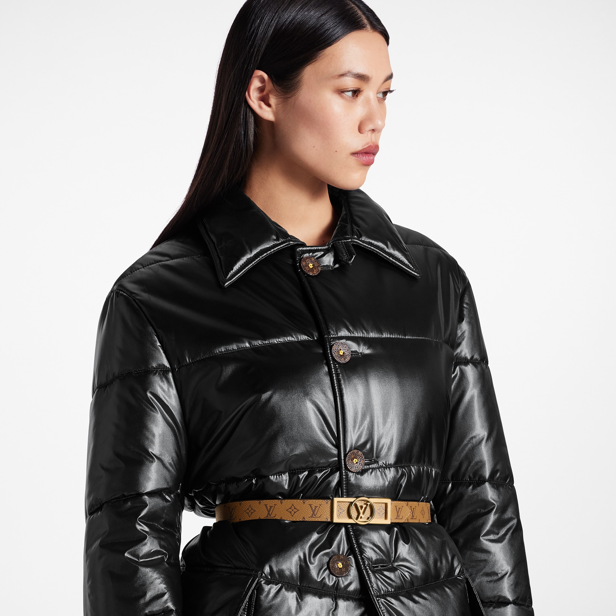 Dauphine 25mm Reversible Belt Other Monogram Canvas in Wanita