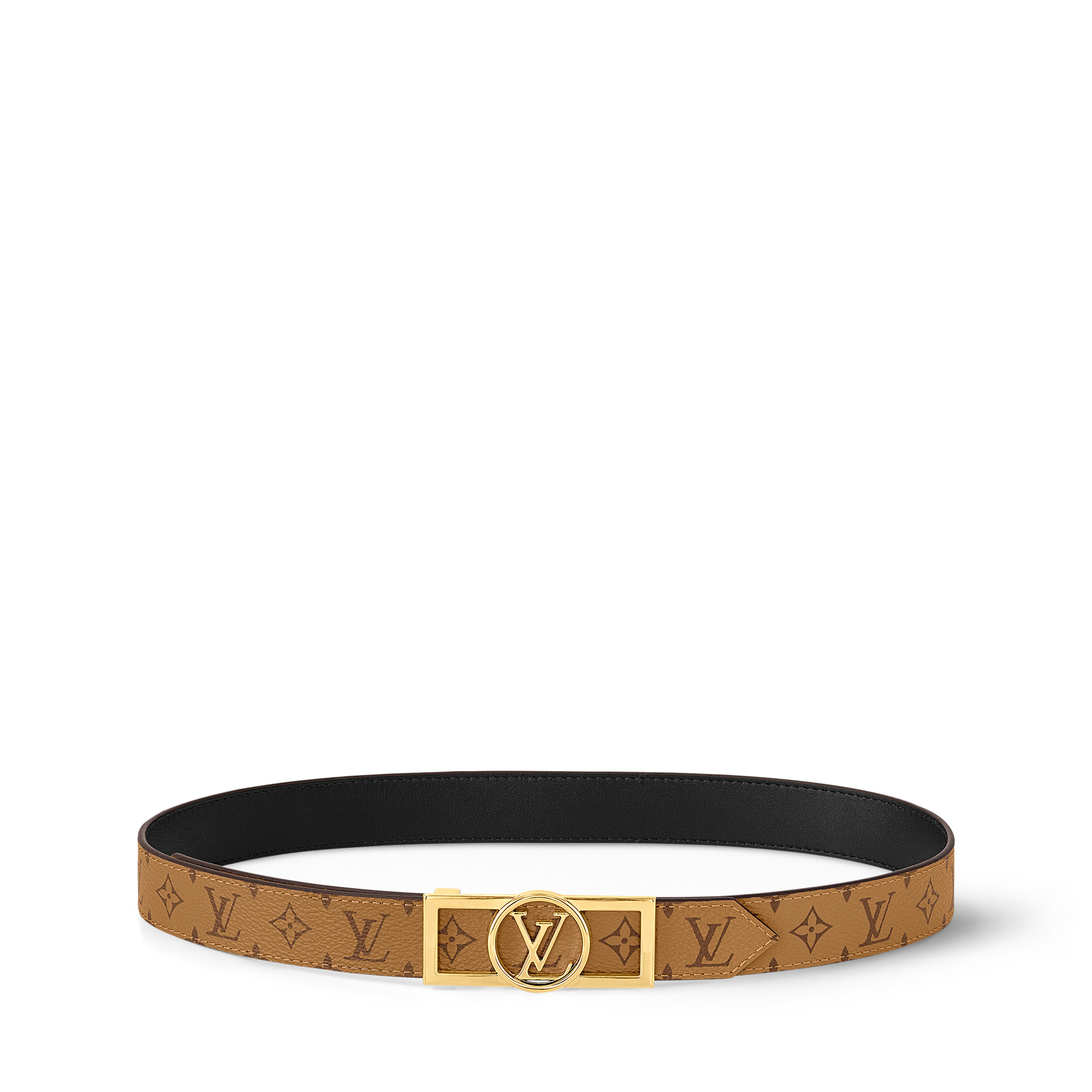 Dauphine 25mm Reversible Belt Other Monogram Canvas in Wanita