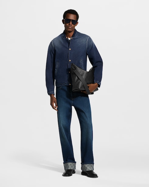 Denim Coach Jacket in Men's Ready-to-Wear Outerwear and Coats collections by Louis Vuitton