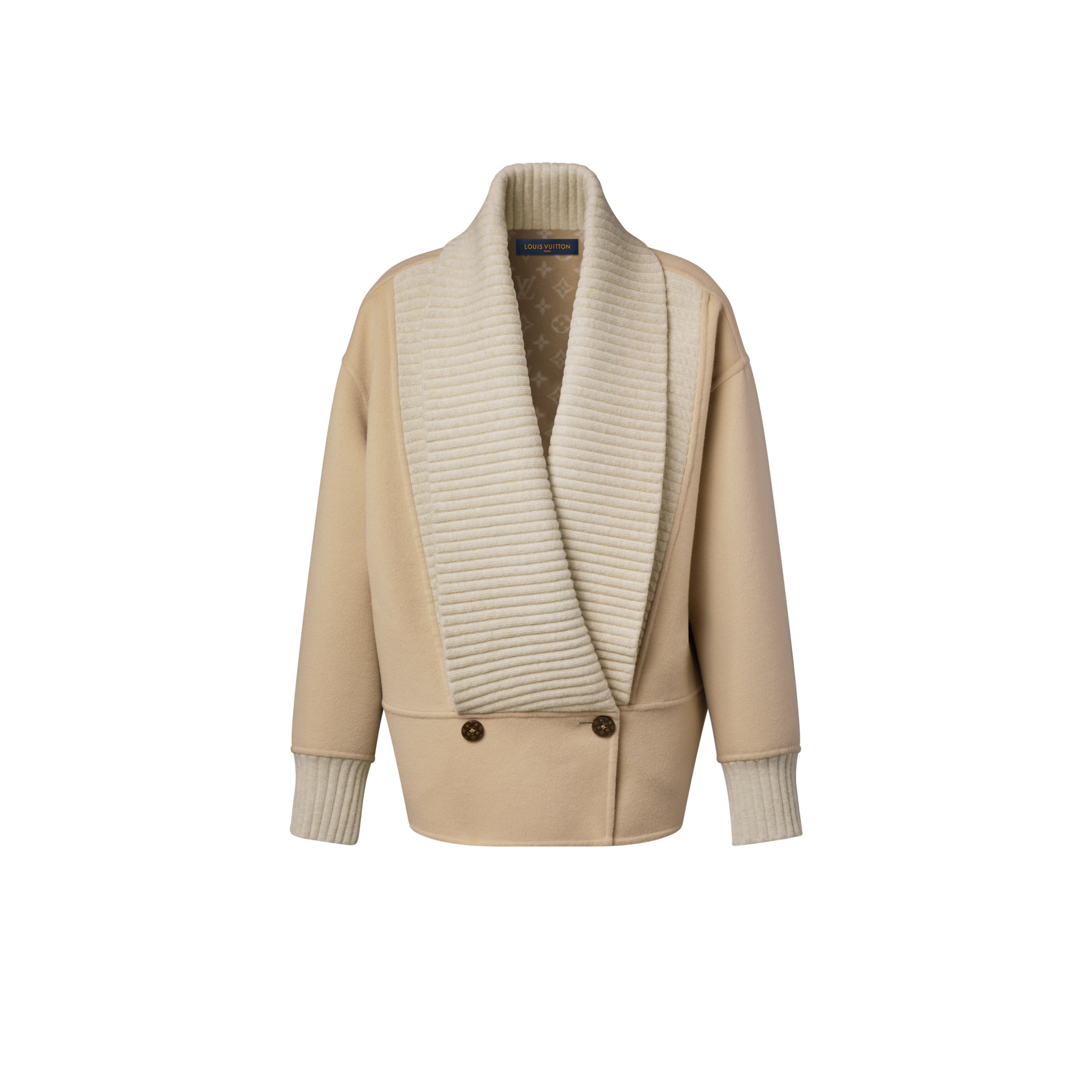 Denim-Effect Double Face Jacket  in Wanita