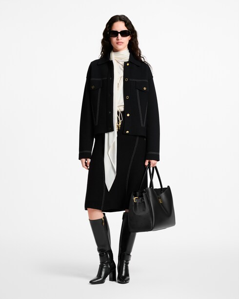 デニムエフェクト ニットスカート ウィメンズ ウェア(洋服)