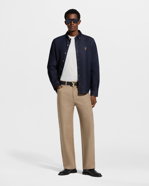 Denim Long-Sleeved Shirt in Men's Ready-to-Wear Shirts collections by Louis Vuitton