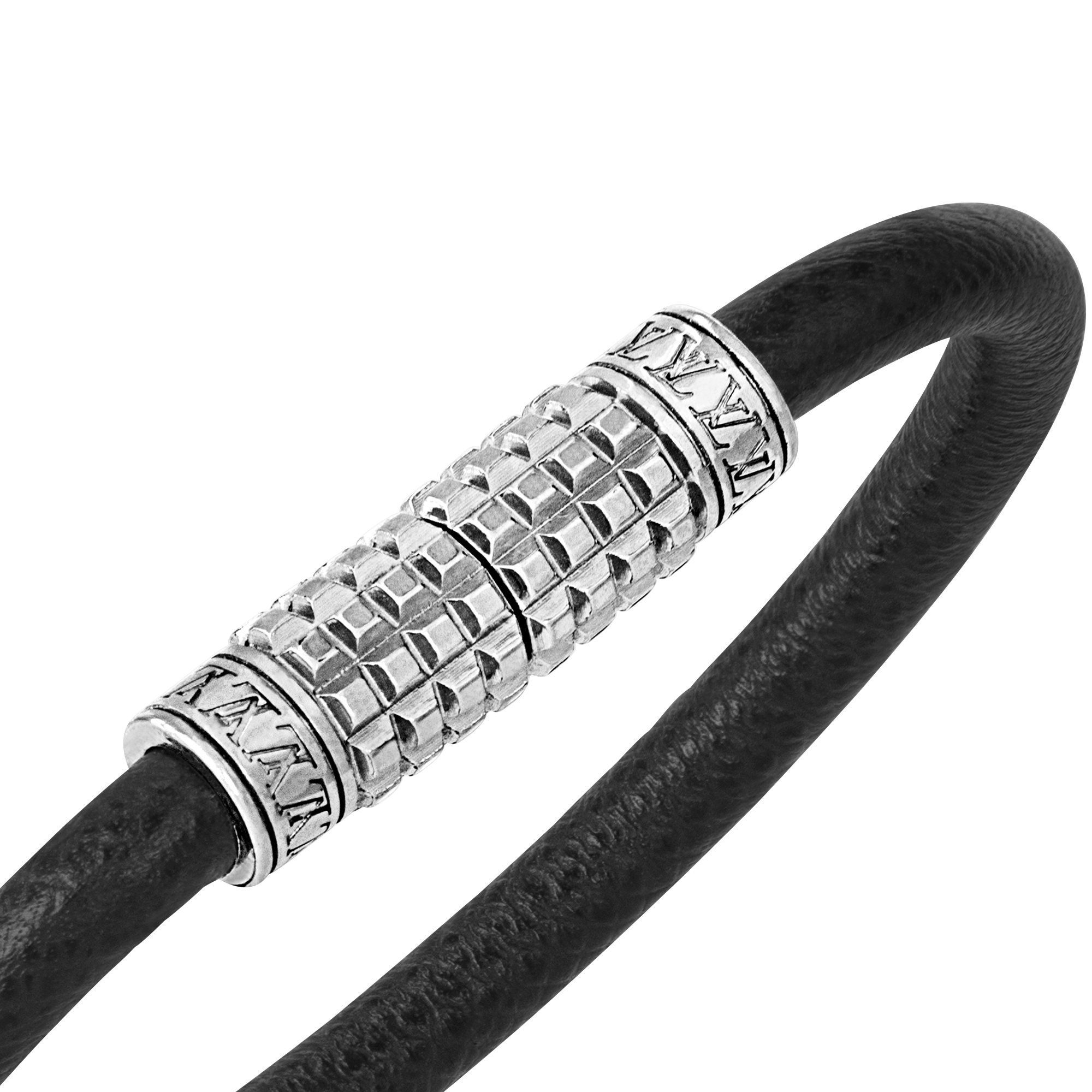 Digit Bracelet Damier Graphite in Pria
