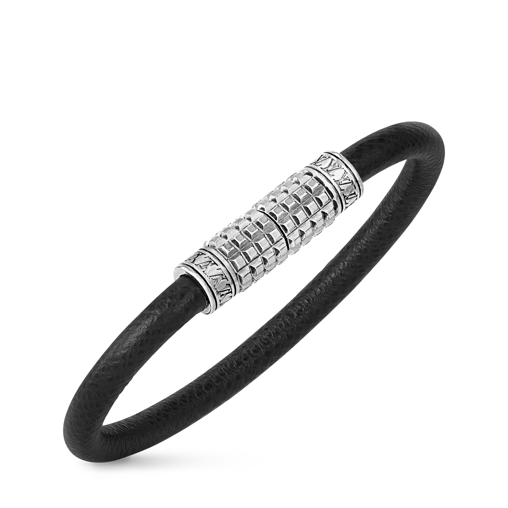 Digit Bracelet Damier Graphite in Pria