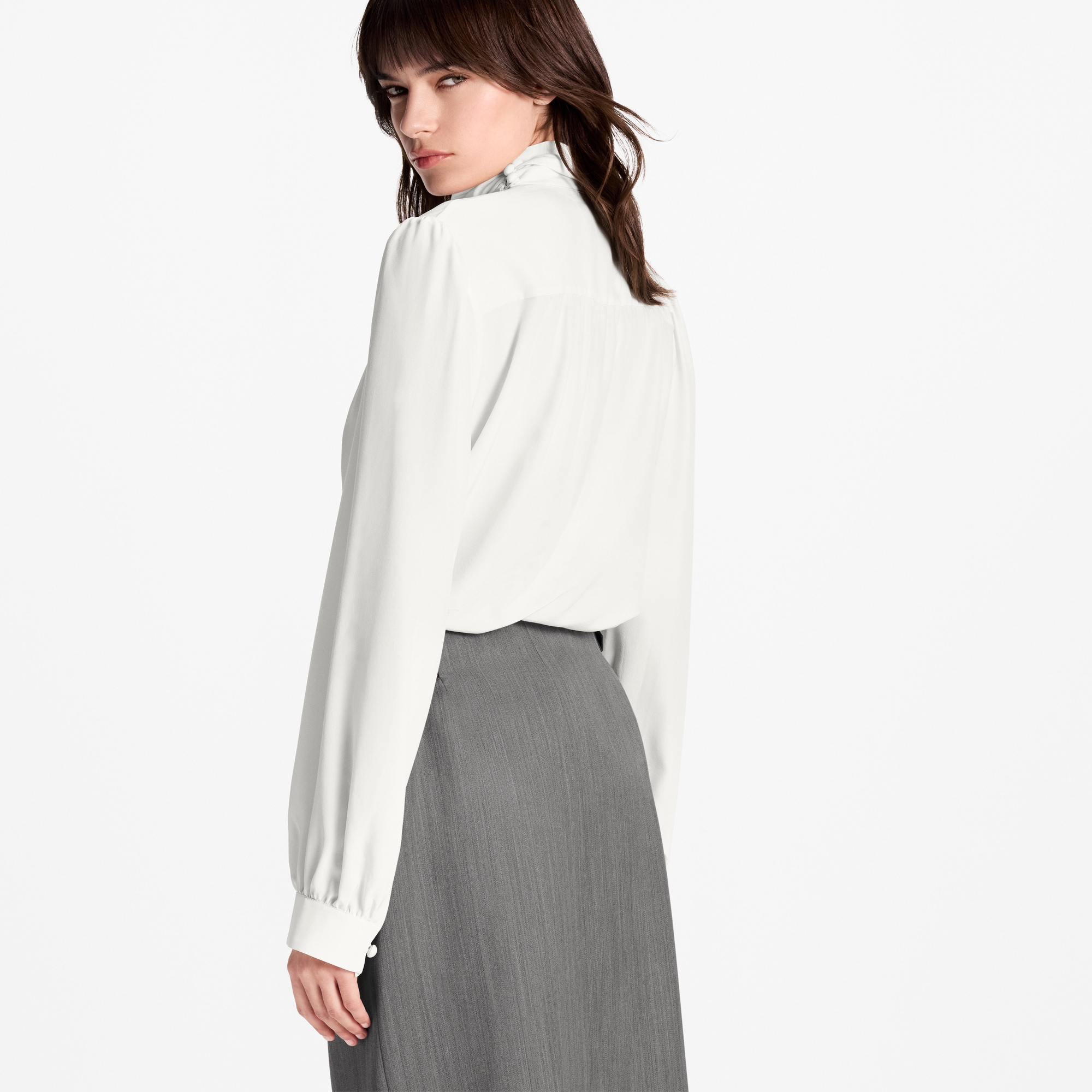 Double-Breasted Wrap Blouse  in Wanita