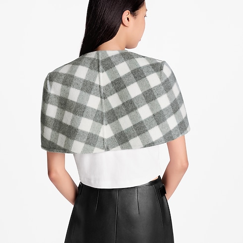 Double Face Check Capelet in Women's Ready-to-Wear Coats and Jackets collections by Louis Vuitton (Product zoom)