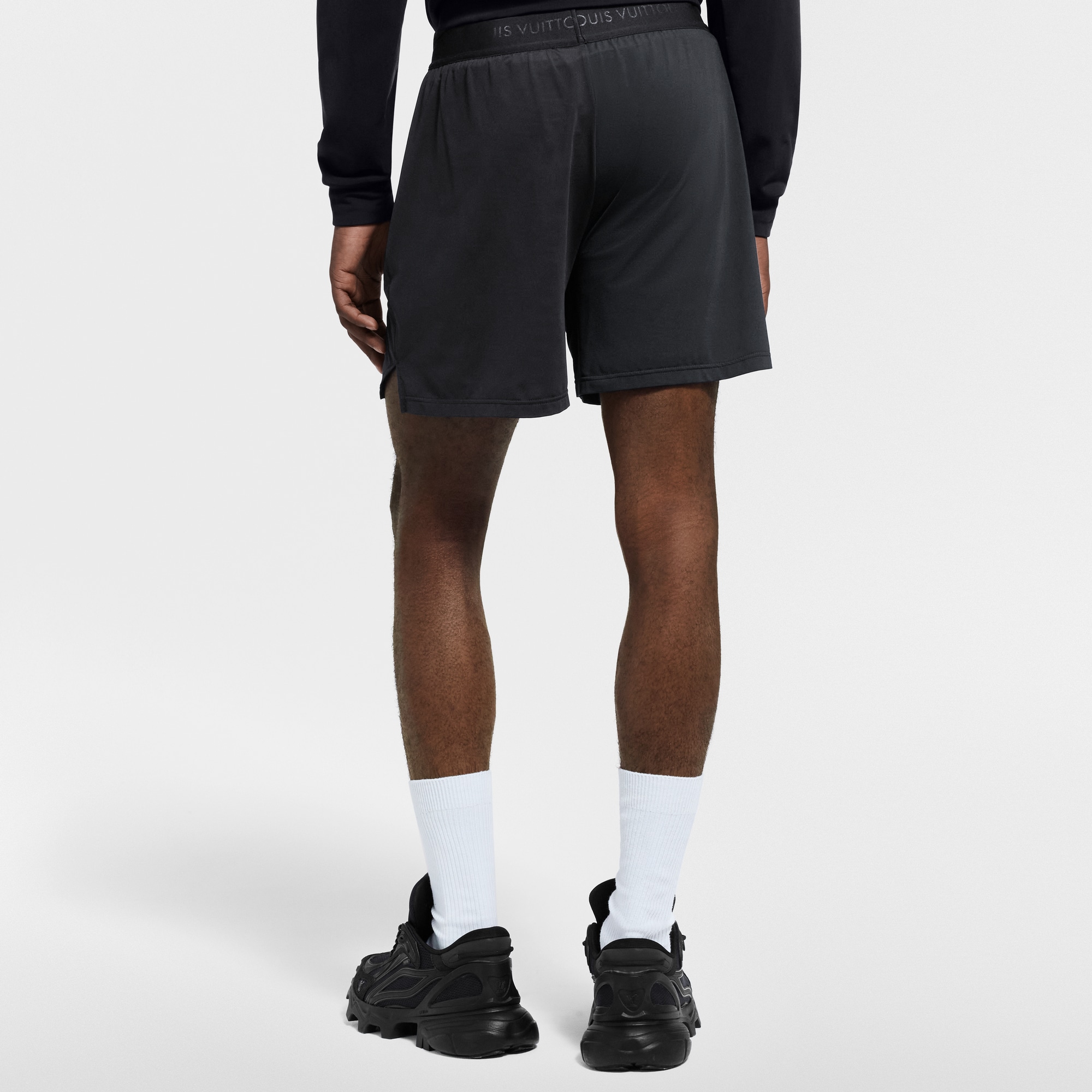 Double Layer Running Shorts  in Pria
