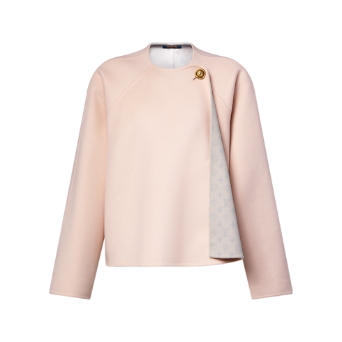 Drape Front Short Coat in Wanita's Pakaian Mantel dan Jaket collections by Louis Vuitton (Perbesar produk)