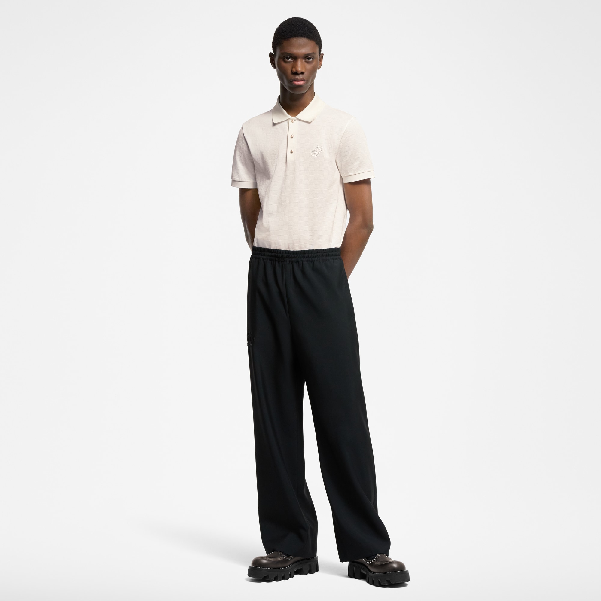 Drawstring Wool Pants  in Pria