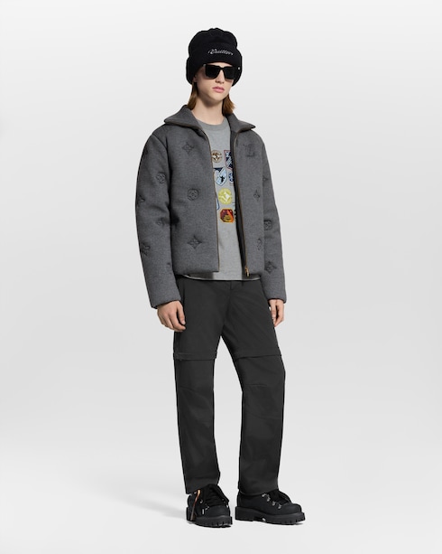 Elegant Monogram Knitted Down Blouson in New's For Men LV Ski collections by Louis Vuitton
