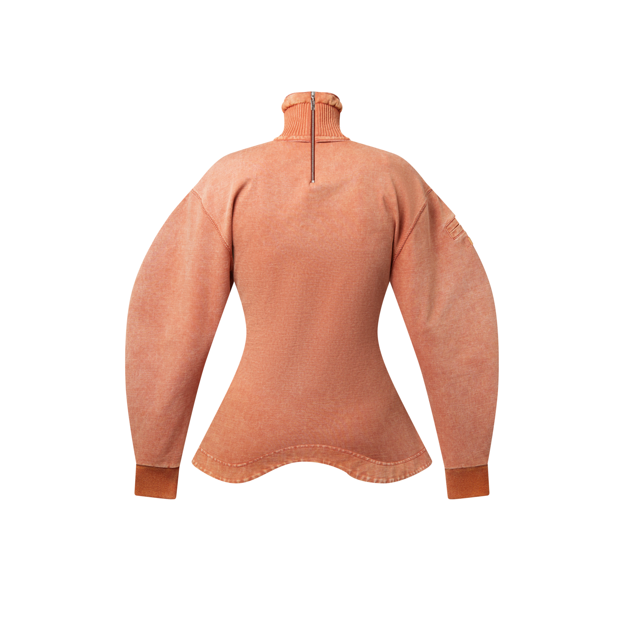 Emb L/S Highneck Top  in Wanita