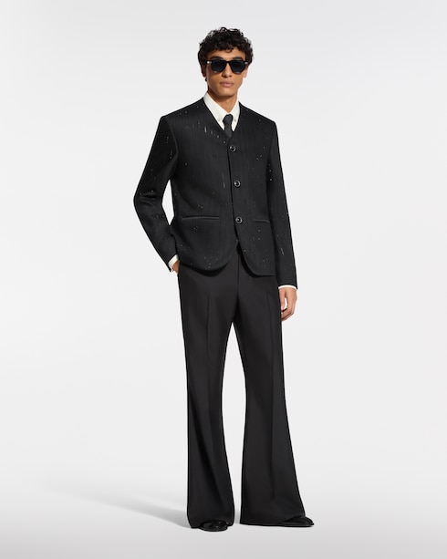 Embellished Pinstripe V-Neck Jacket in Men's Ready-to-Wear Blazers and Jackets collections by Louis Vuitton
