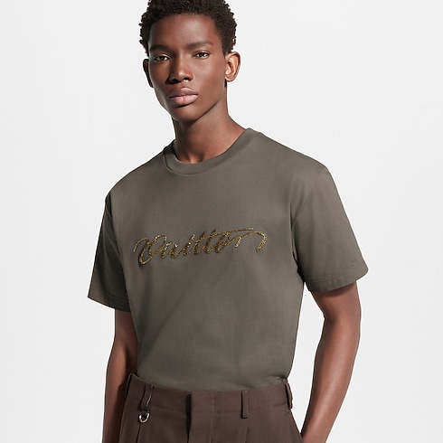 Embellished Signature T-Shirt in Pria's Pakaian Semua Koleksi collections by Louis Vuitton (Perbesar produk)