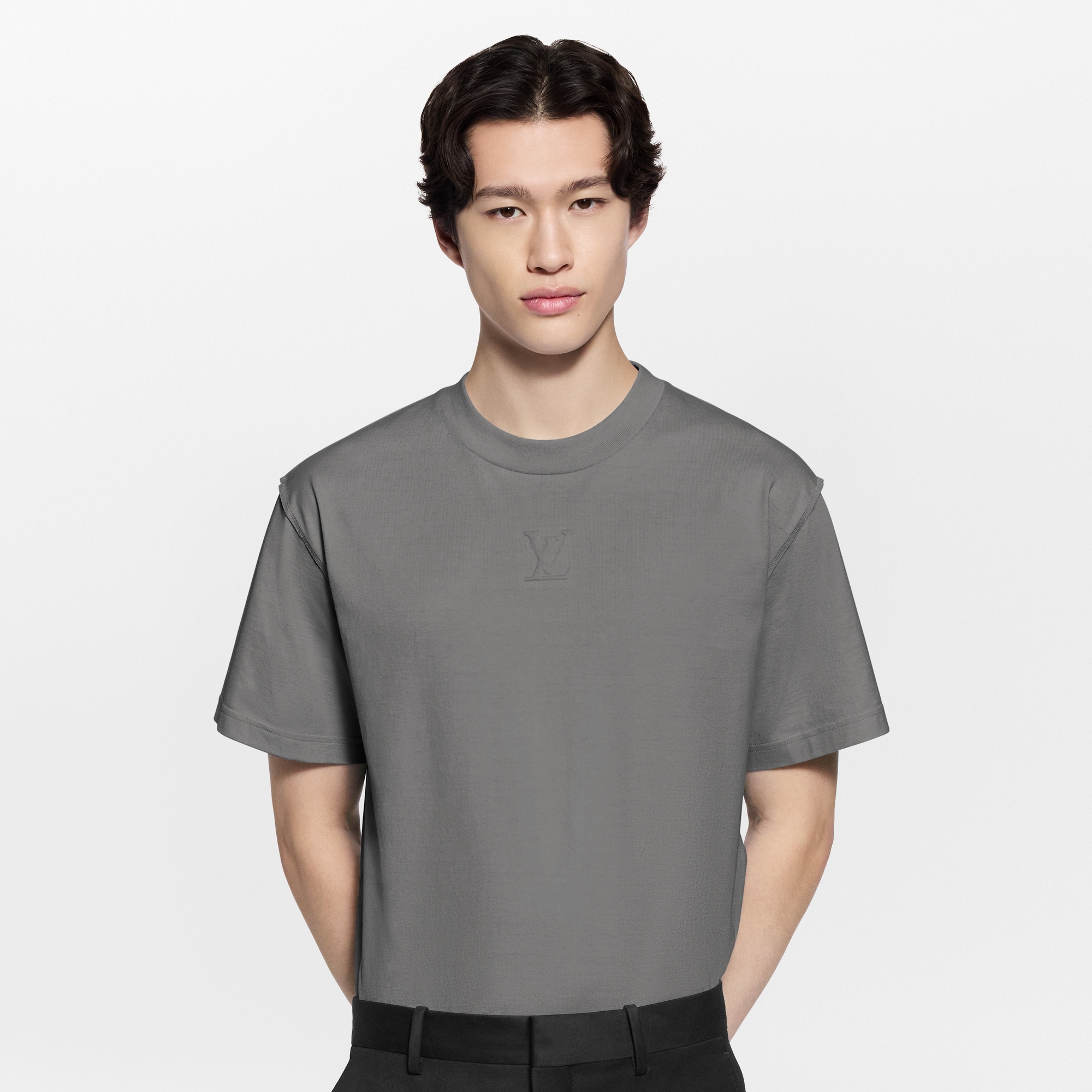 Embossed LV T-Shirt  in Pria