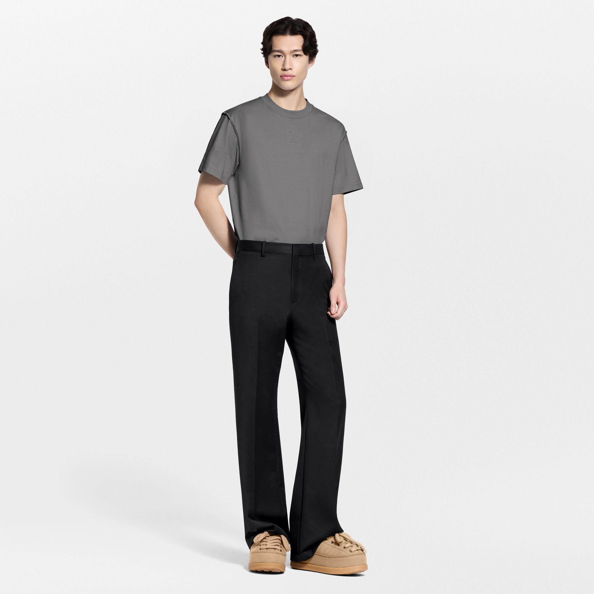 Embossed LV T-Shirt  in Pria