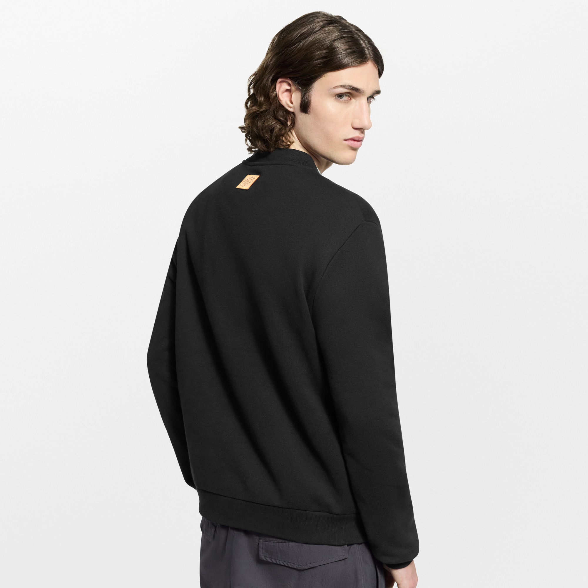 Embroidered Long-Sleeved Sweatshirt  in Pria