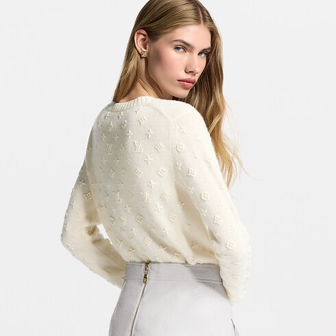 Embroidered Monogram Cashmere Pullover in Women's Ready-to-Wear Knitwear collections by Louis Vuitton (Product zoom)