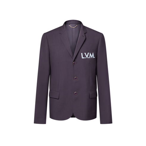 Embroidered Signature Single-Breasted Jacket in Pria's Pakaian Blazer dan Jaket collections by Louis Vuitton (Perbesar produk)