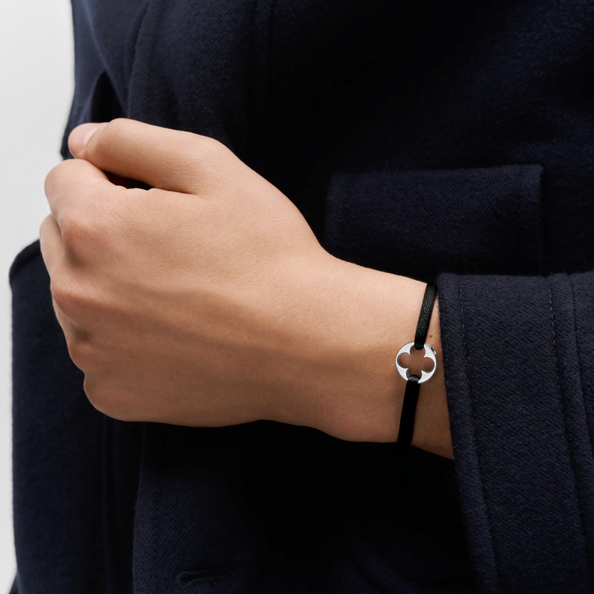 Empreinte Cord Bracelet, White Gold  in Perhiasan