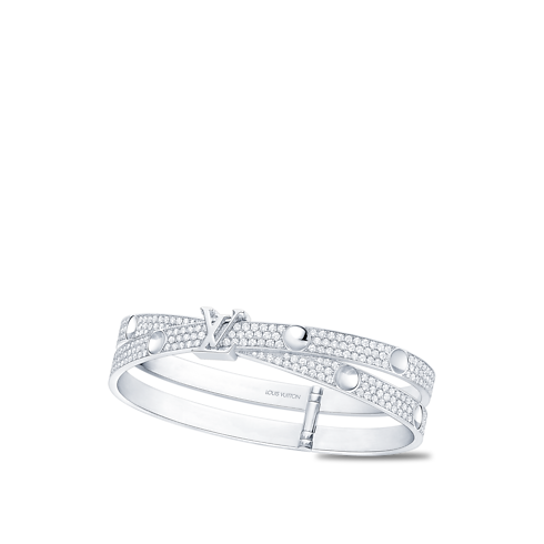 Empreinte Double Bangle, White Gold and Diamonds in Perhiasan's Kategori Gelang collections by Louis Vuitton (Perbesar produk)