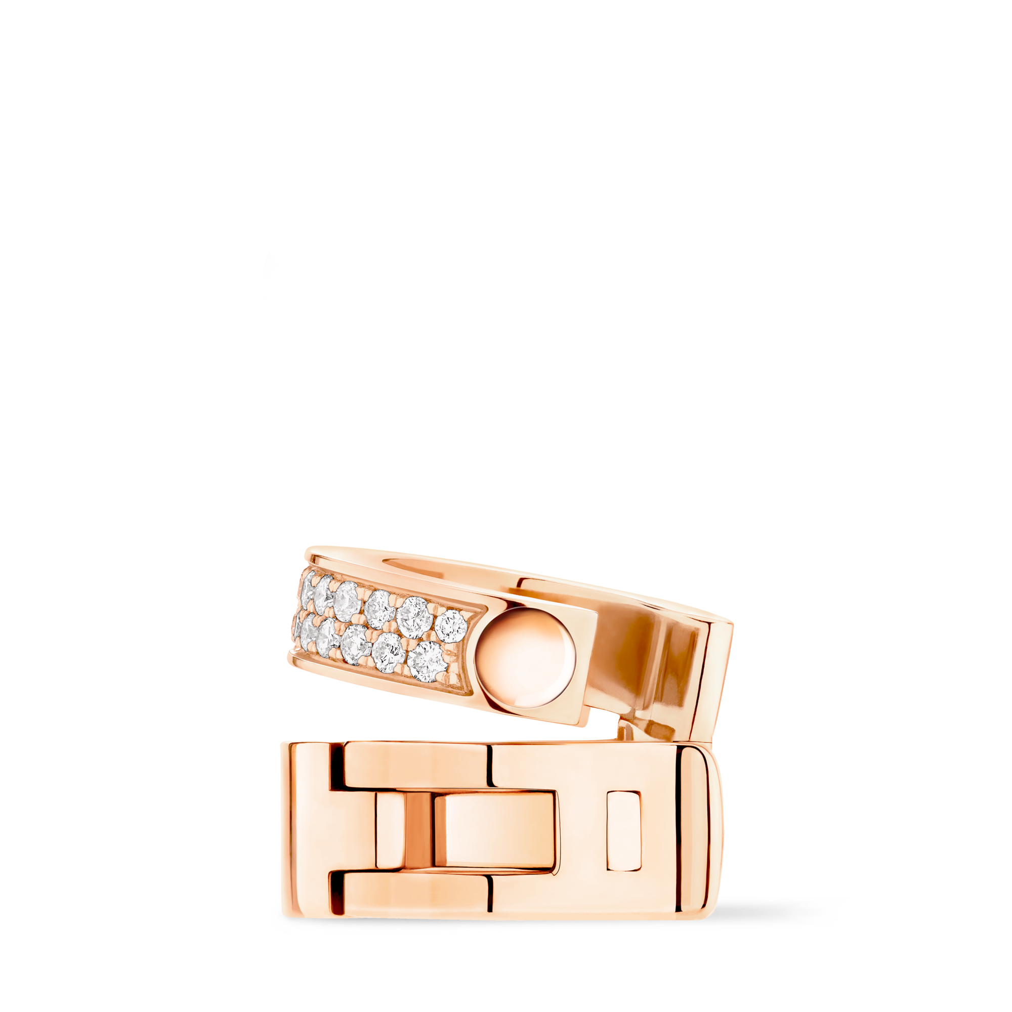 Empreinte Ear Cuff, Pink Gold and Diamonds  in Perhiasan