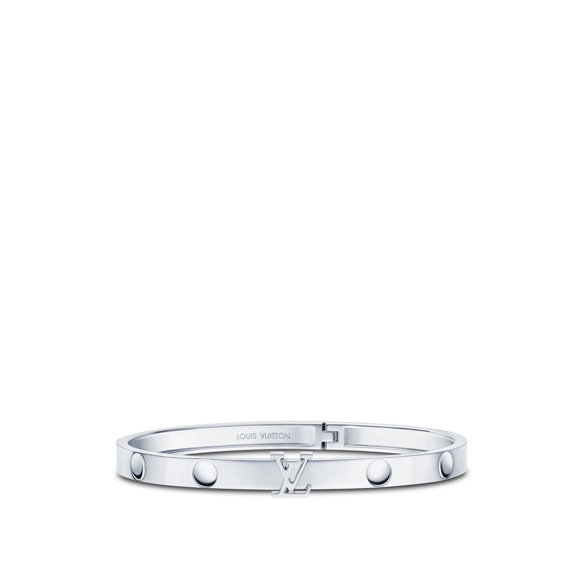 Empreinte Medium Bangle, White Gold  in Les Extraordinaires