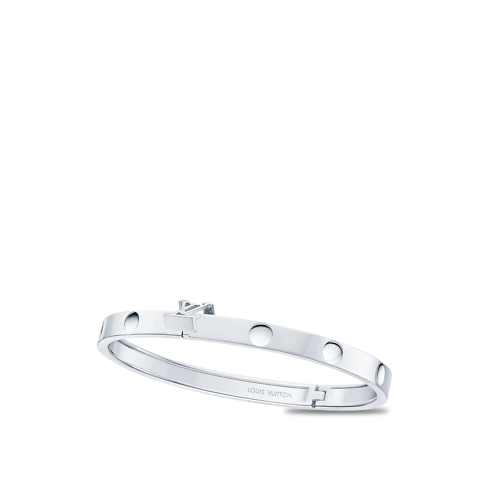 Empreinte Medium Bangle, White Gold in Les Extraordinaires's Jewelry Bracelets collections by Louis Vuitton (Product zoom)