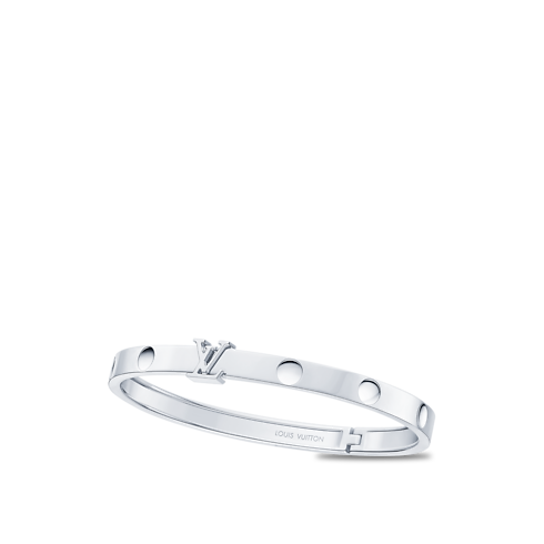 Empreinte Medium Bangle, White Gold in Les Extraordinaires's Jewelry Bracelets collections by Louis Vuitton (Product zoom)