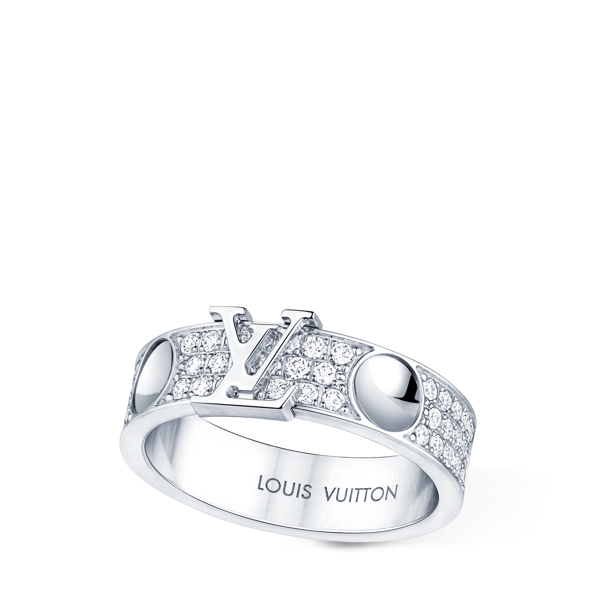Empreinte Medium Ring, White Gold and Diamonds  in Perhiasan