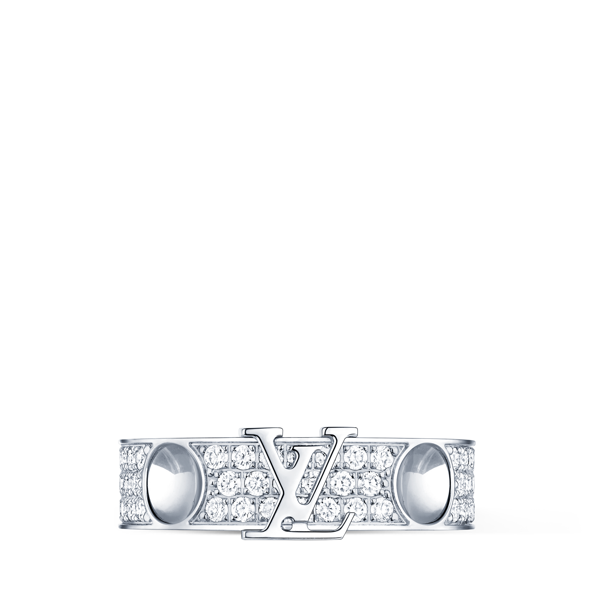 Empreinte Medium Ring, White Gold and Diamonds  in Perhiasan