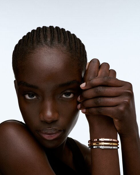 Empreinte Small Bangle, White Gold in Jewellery's Categories Bracelets collections by Louis Vuitton