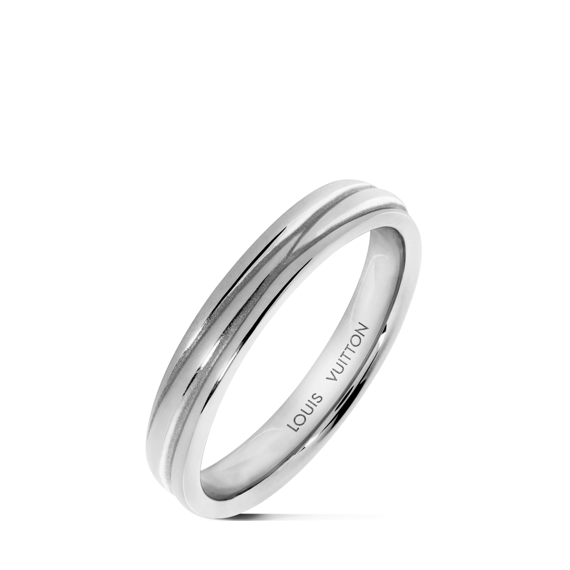 Epi wedding band, platinum  in Perhiasan