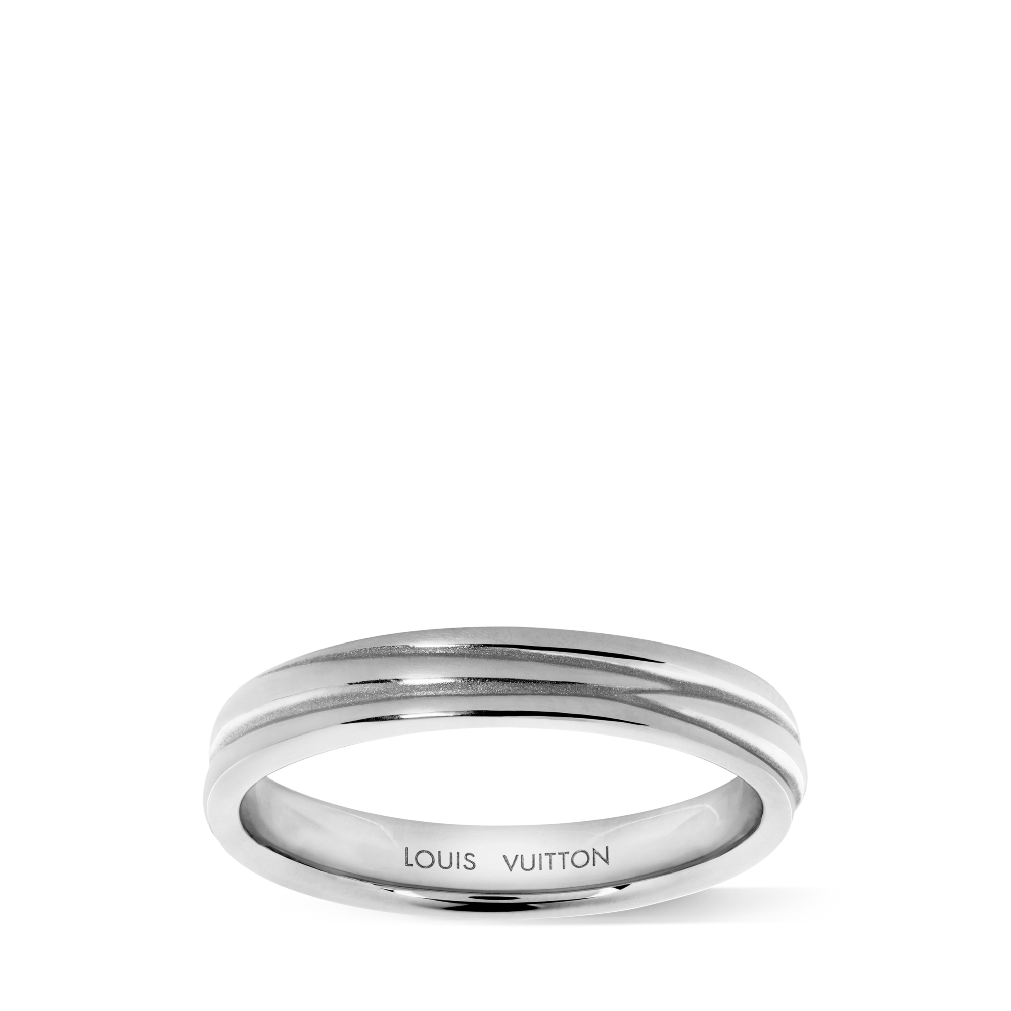 Epi wedding band, platinum  in Perhiasan