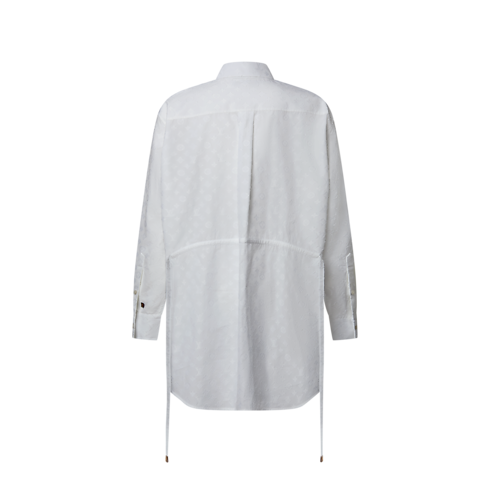 Fil Coupé Drawstring Shirt in Wanita's Pakaian Atasan collections by Louis Vuitton (Perbesar produk)