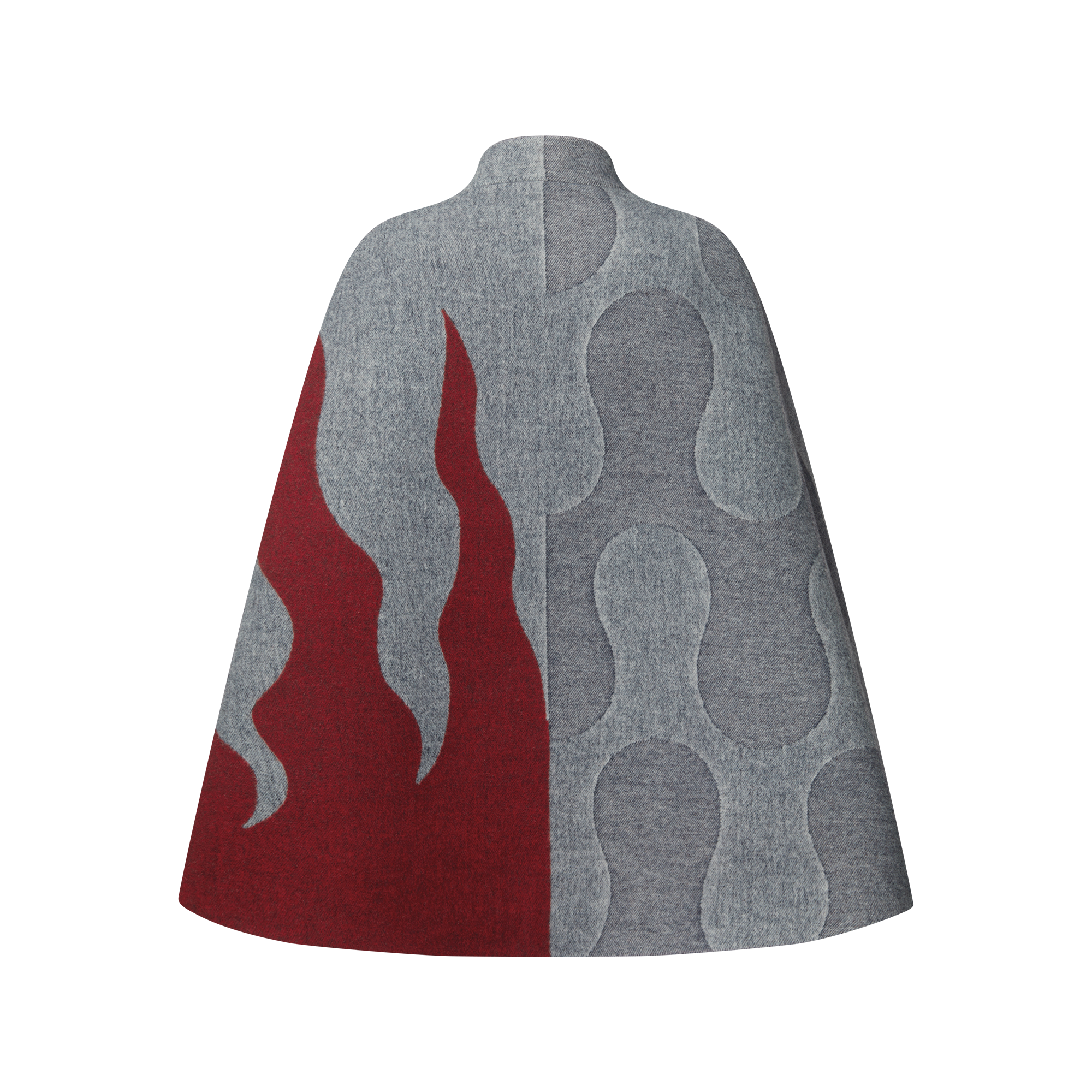 Flame Jacquard Cape  in Wanita