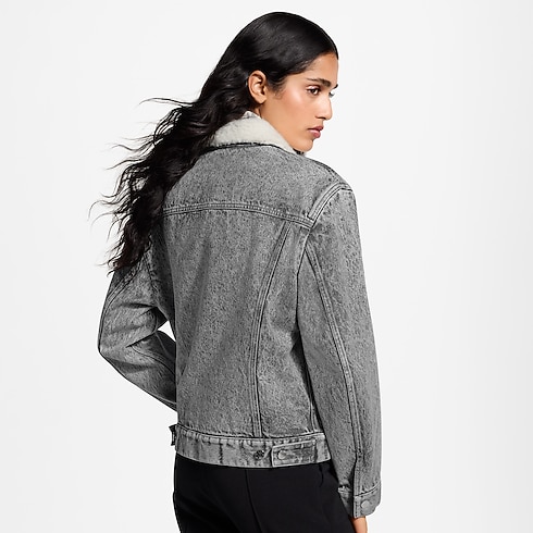 Fleece-Lined Denim Jacket in Wanita's Pakaian Mantel dan Jaket collections by Louis Vuitton (Perbesar produk)