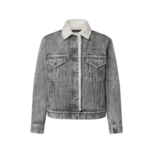 Fleece-Lined Denim Jacket in Wanita's Pakaian Mantel dan Jaket collections by Louis Vuitton (Perbesar produk)
