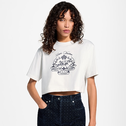 Flocked Signature Crop Top
in Women's Ready-to-Wear T-shirts and Sweatshirts collections by Louis Vuitton (Product zoom)