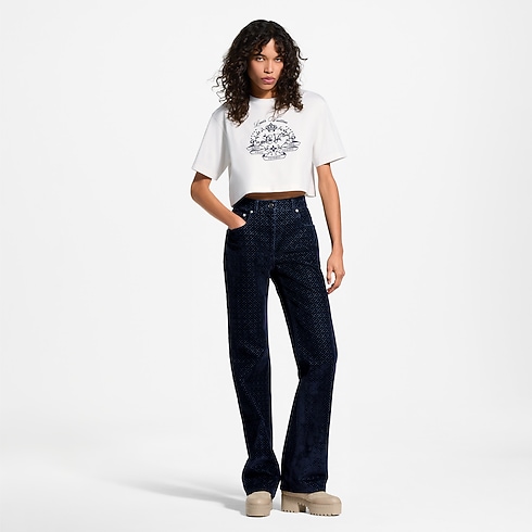 Flocked Signature Crop Top
in Women's Ready-to-Wear T-shirts and Sweatshirts collections by Louis Vuitton (Product zoom)