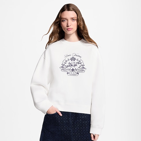 Flocked Signature Sweater in Women's Ready-to-Wear T-shirts and Sweatshirts collections by Louis Vuitton (Product zoom)