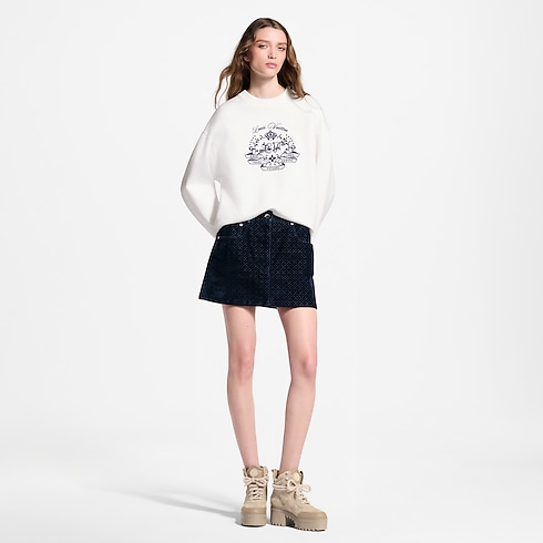 Flocked Signature Sweater in Women's Ready-to-Wear T-shirts and Sweatshirts collections by Louis Vuitton (Product zoom)