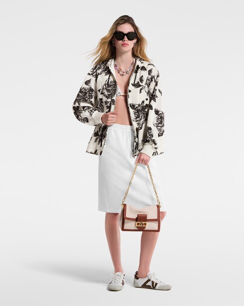 Floral Print Hooded Parka in Wanita's Pakaian Mantel dan Jaket collections by Louis Vuitton