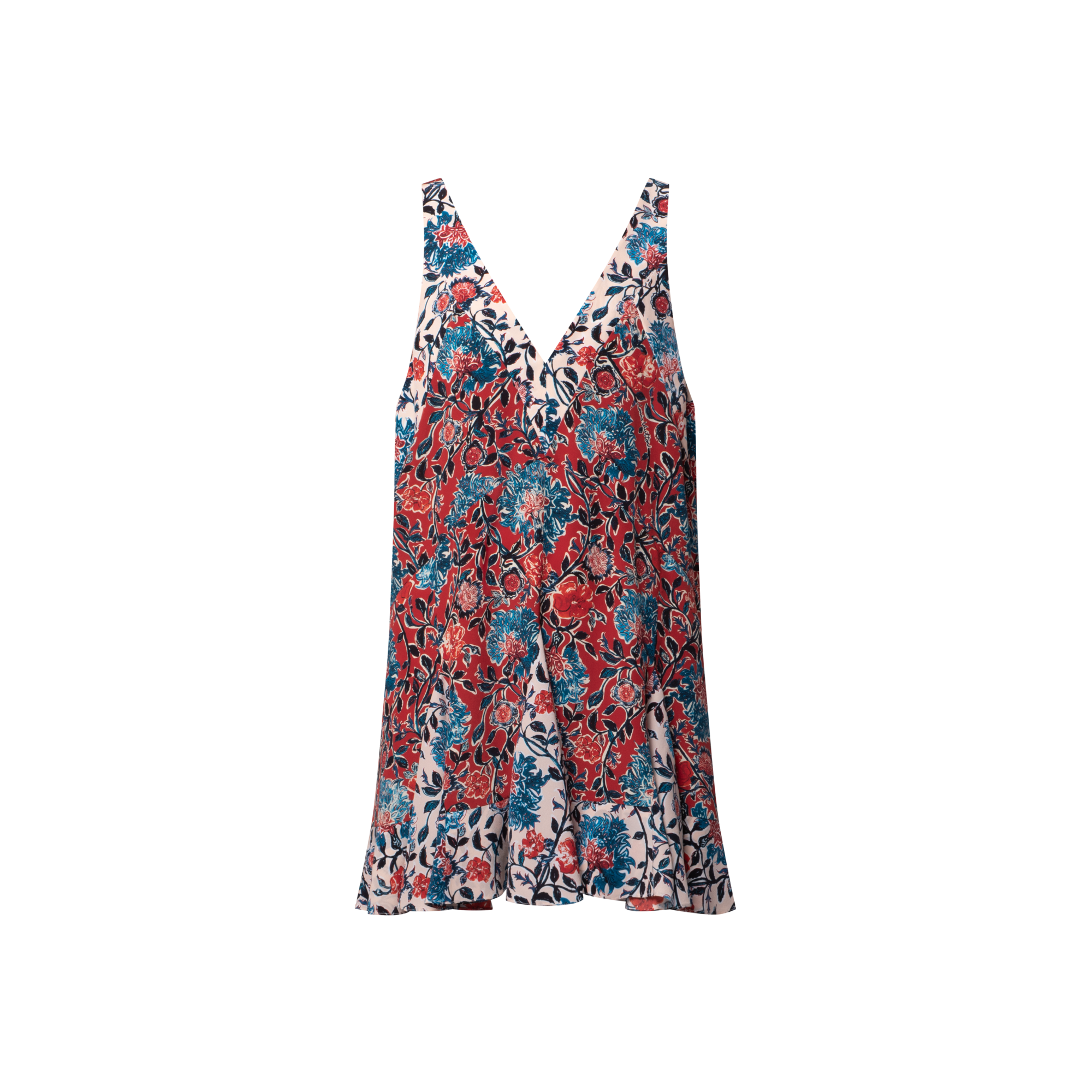 Floral Vine Godet Dress   in Women
