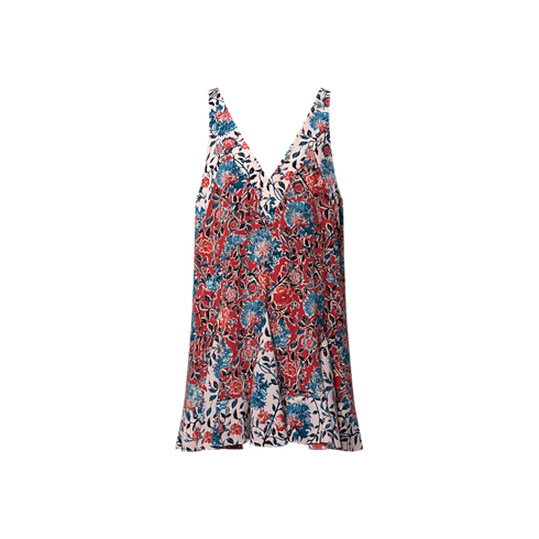 Floral Vine Godet Dress in Women's Ready-to-Wear Dresses collections by Louis Vuitton (Product zoom)