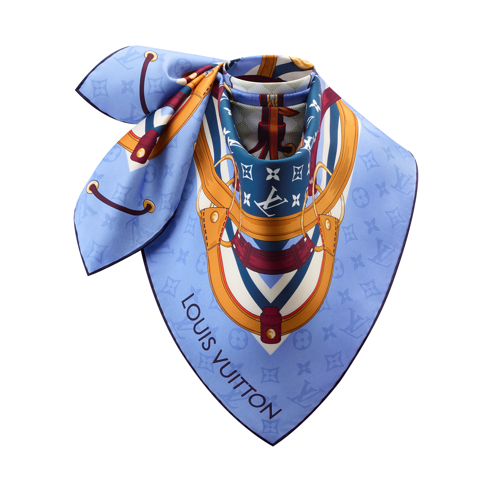 Flower And Straps Square 90 S00 in Wanita