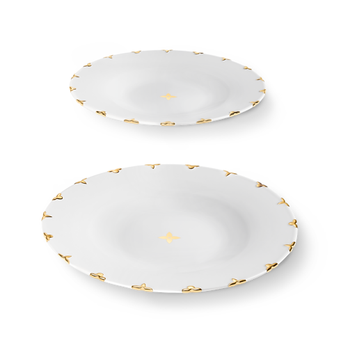 Flower Crown Set of 2 Dessert Plates in Home, Lifestyle and Library's Art of Dining } collections by Louis Vuitton (Perbesar produk)