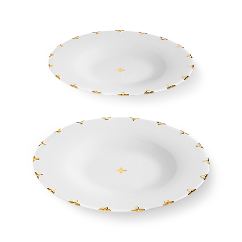Flower Crown Set of 2 Dinner Plates in Trunks, Travel and Home's Home and Art of Dining Art of Dining collections by Louis Vuitton (Perbesar produk)